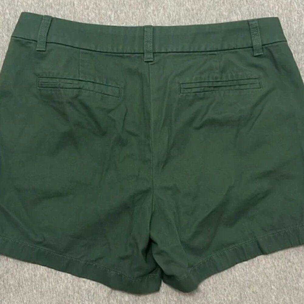 J. Crew Factory 5" classic chino short in green NWOT size 12 - Picture 3 of 10